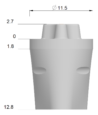 Manipulierimplantat IE-Oversize 3X