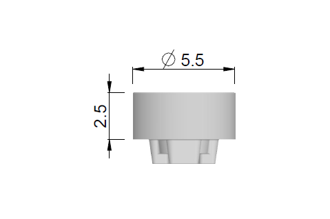 HDK Gingivaformer, zylindrisch IM-Regular H 2,50mm