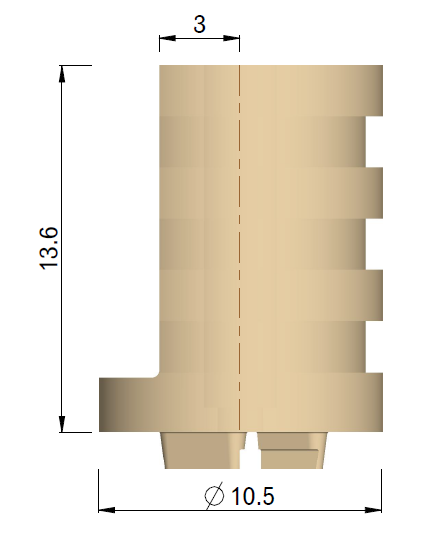 Abformpfosten IM-Oversize 2X