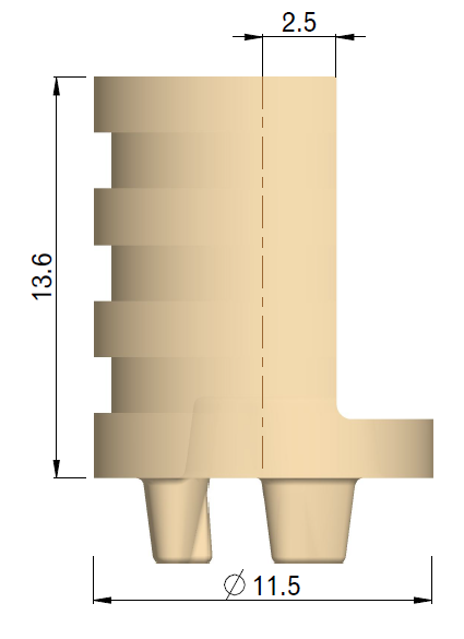 Abformpfosten IE-Oversize 3X