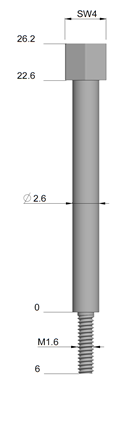 Schraube Anker 22,60mm