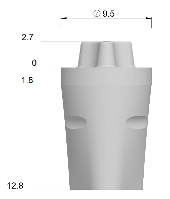 Manipulierimplantat IE-Oversize X