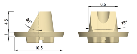 PEEK Planungsbasiselement IM-Oversize 2X