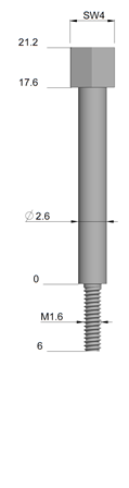 Schraube Anker 17,60mm