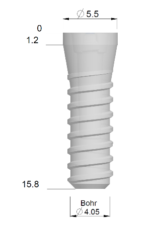 5605504 Implantat mehrteilig Regular L14, IM-R-L14