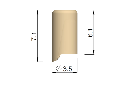 HDK Gingivaformer, zylindrisch IE-Small Single Tooth