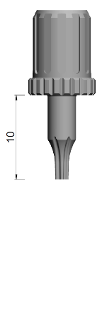 Drehschlüssel T6 L10,00mm mit CA0RA Aufnahme