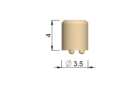 HDK Gingivaformer, zylindrisch IE-Small Bridge Extension