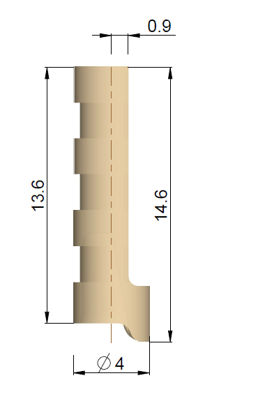 Abformpfosten IE-Small Single Tooth