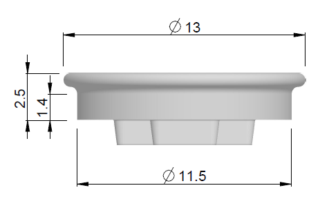 5600169 HDK Gingivaformer, auskragend IM-Oversize 3X