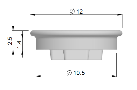 HDK Gingivaformer, auskragend IM-Oversize 2X