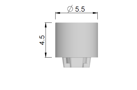 HDK Gingivaformer, zylindrisch IM-Regular H 4,50mm