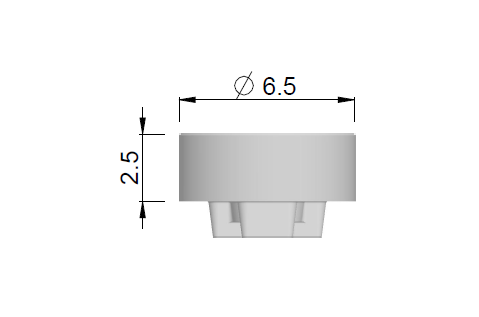 HDK Gingivaformer, zylindrisch IM-Wide H 2,50mm