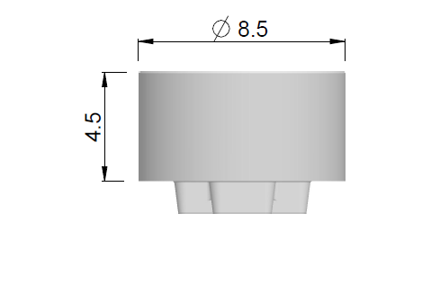 HDK Gingivaformer, zylindrisch IM-Oversize H4,50mm