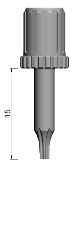 Drehschlüssel T6 L15,00mm mit CA0RA Aufnahme