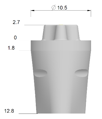 Manipulierimplantat IE-Oversize 2X